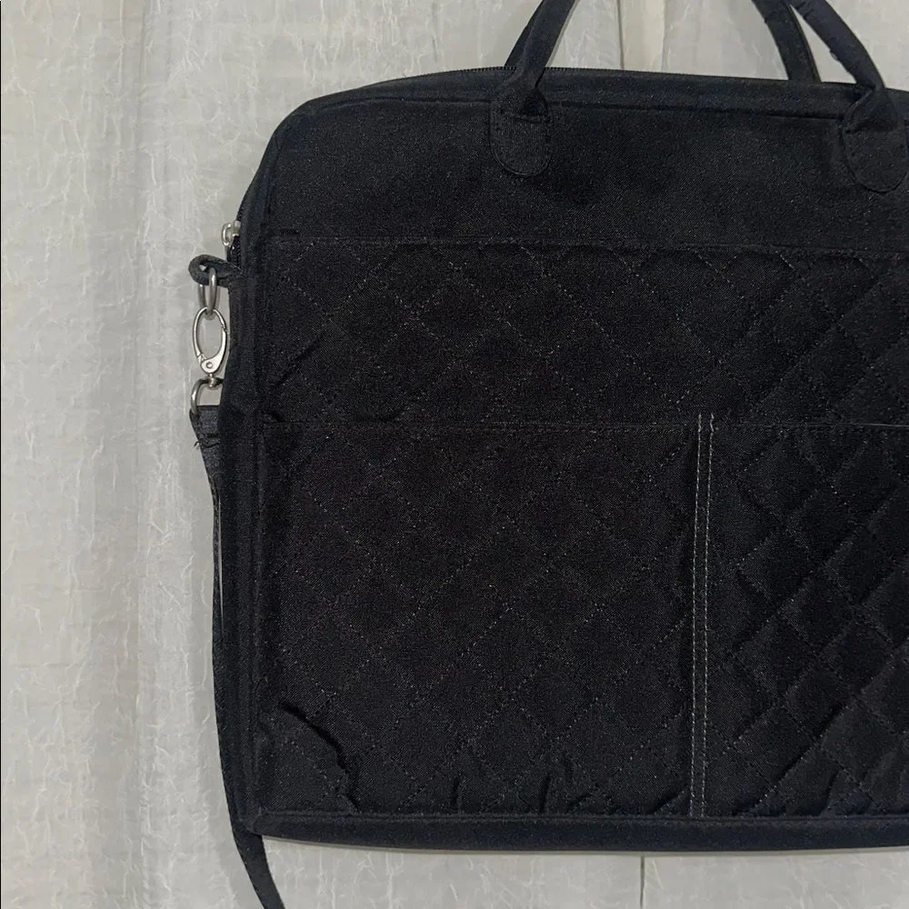 MILANO Series Black Padded Laptop Bag